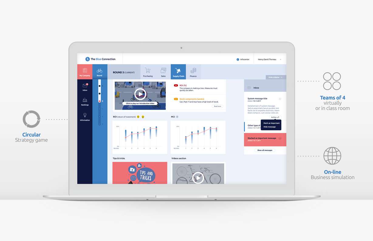The Blue Connection circular strategy business simulation