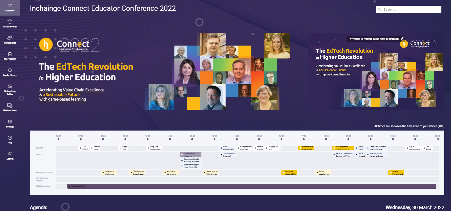 Inchainge Connect Educator Conference 2022 was held on an online platform Scoocs. This year's theme was 'The EdTech Revolution in Higher Education – Accelerating Value Chain Excellence & a Sustainable Future with game-based learning’ 